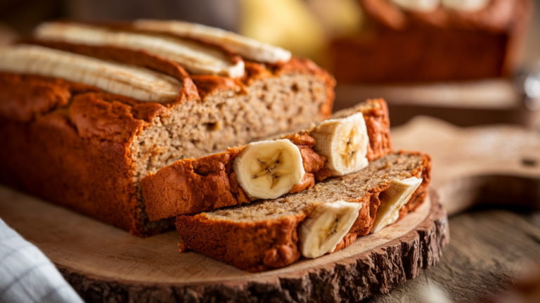 Easy Banana Bread Without Eggs or Milk
