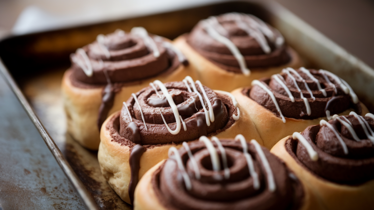 Chocolate Cinnamon Rolls for Dessert Lovers