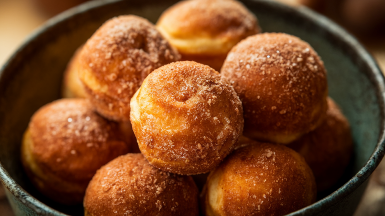 Low-Calorie Cinnamon Sugar Baked Donut Holes