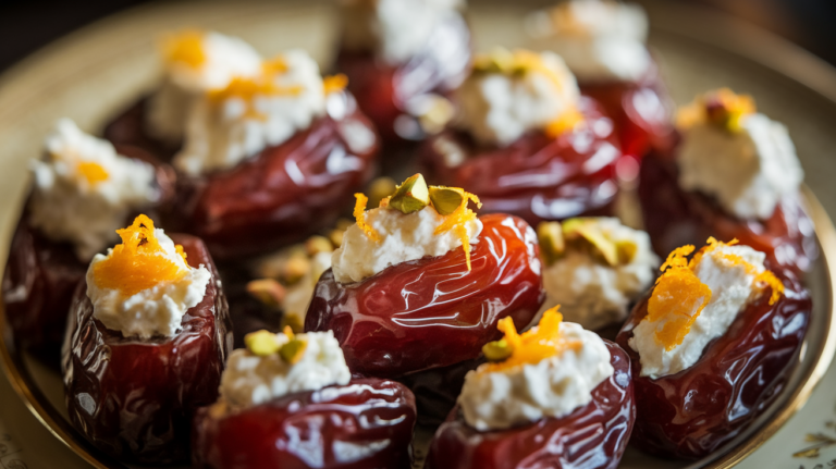 Stuffed Dates with Ricotta & Orange Zest