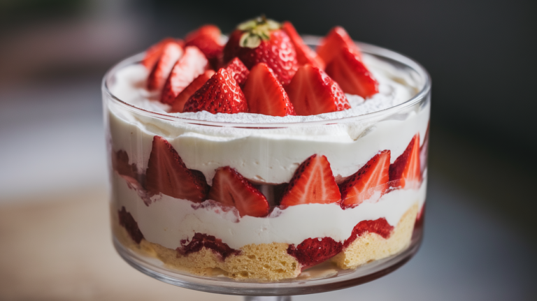 3-Layer Strawberry Shortcake Trifle