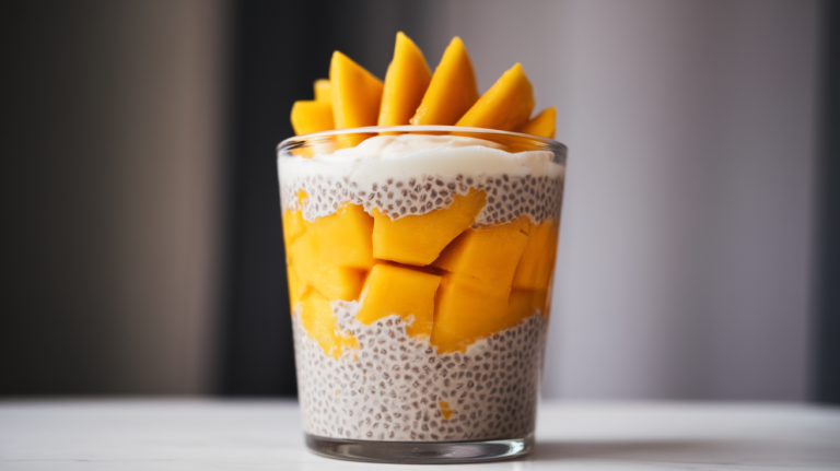 Vegan Mango Coconut Chia Parfaits