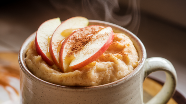 Low-Calorie Apple Cinnamon Mug Cake