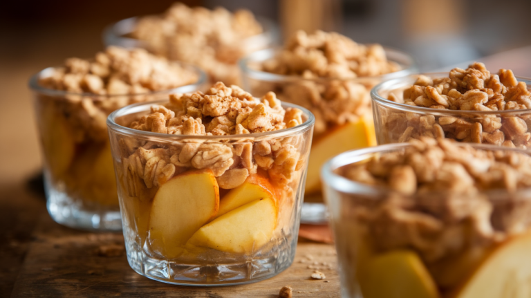 Low-Calorie Apple Crisp Cups