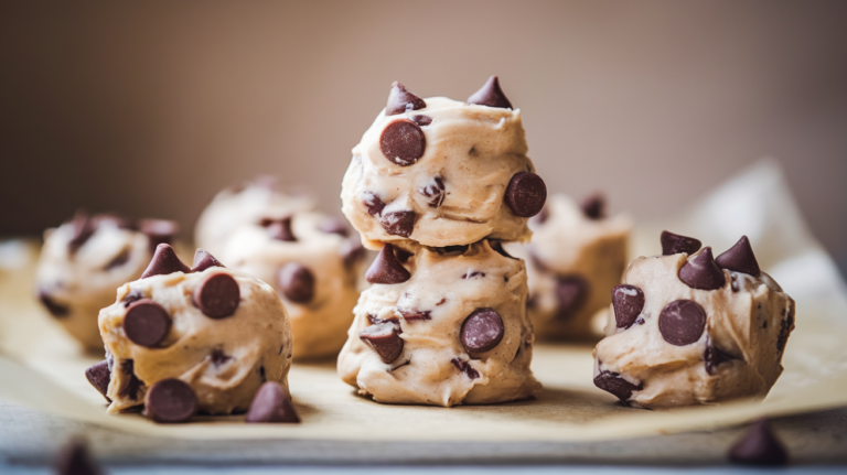 Greek Yogurt Chocolate Chip Cookie Dough Bites