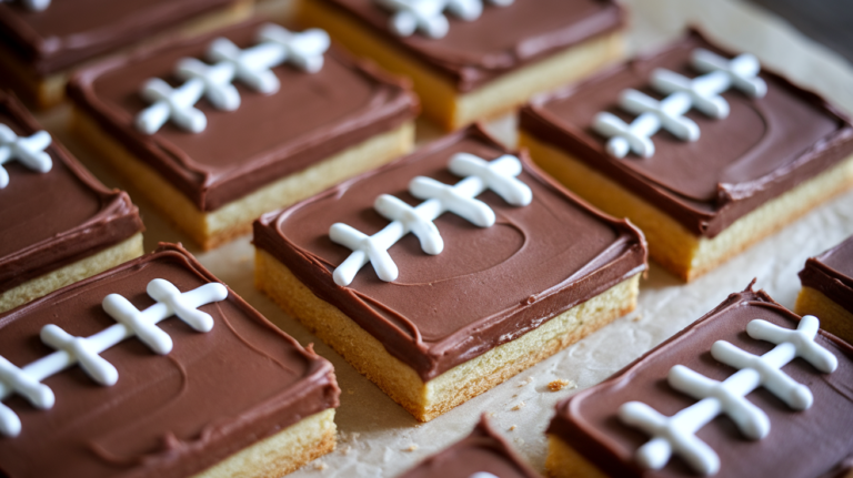 Football Sugar Cookie Bars