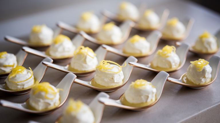 Low-Calorie Lemon Ricotta Dessert Spoon Cups