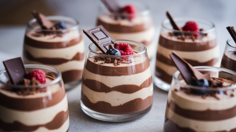 Layered Chocolate Pudding Cups
