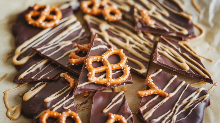 Caramel Chocolate Pretzel Bark