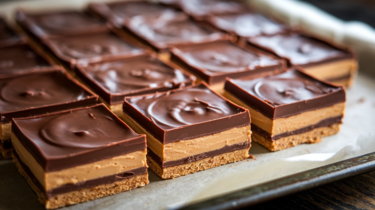 Chocolate Peanut Butter Sheet Bars