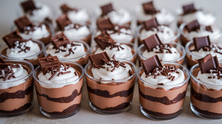 Mini Chocolate Trifle Cups for Parties