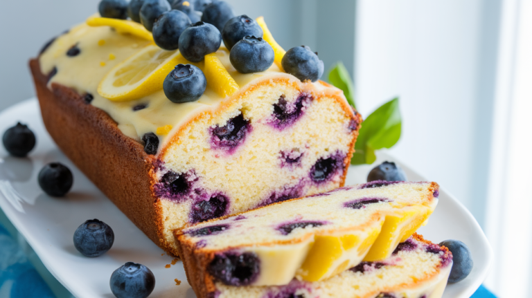 Blueberry Lemon Loaf Cake