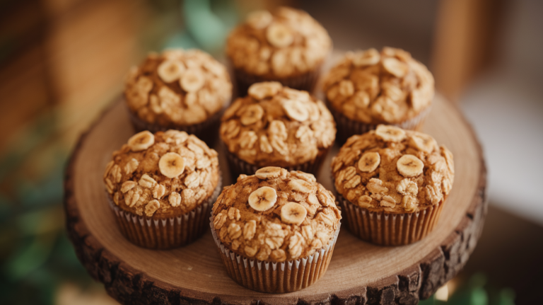 High-Protein Banana Oat Muffins