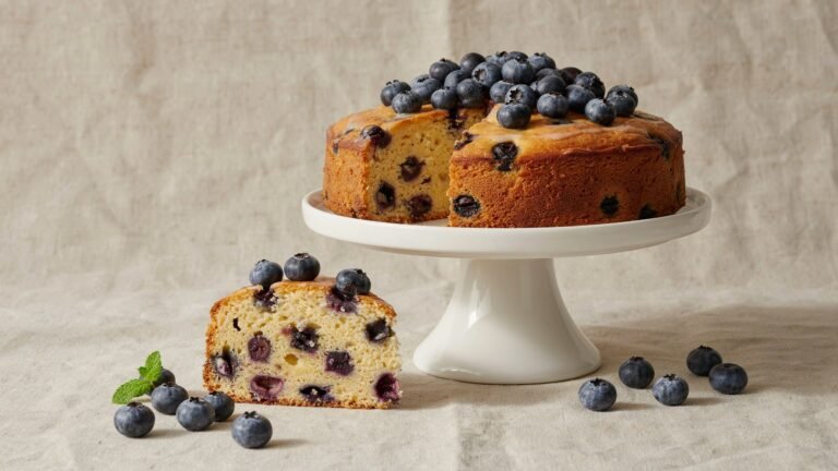 Sugar Free Blueberry Yogurt Cake