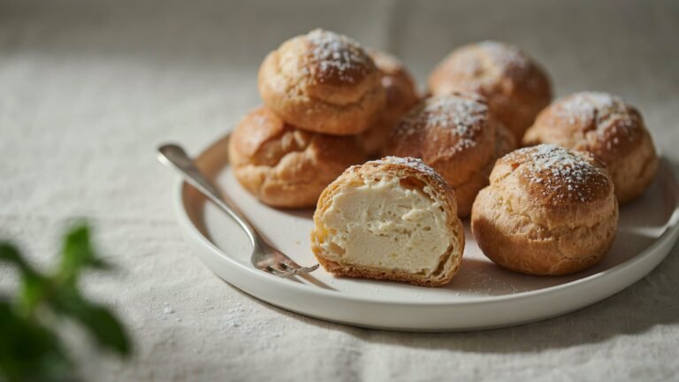 Vegan Vanilla Cream Puffs